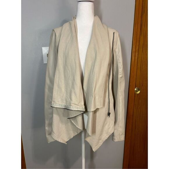 BLANK NYC shark hem vegan leather zip‎ jacket size M BIN R - Picture 3 of 13